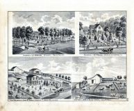A.F. Bigelow, R.P. Parrish, John McNeely Farm Residence, John McNeely Barn and Stock Yards, Kewanee, Annawan, Henry County 1875